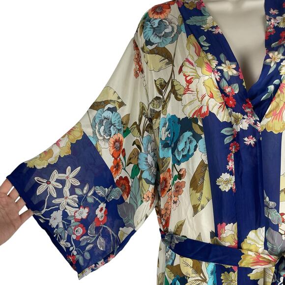 Johnny Was Emma Astrid Kimono Floral Print Full Length Size M - Picture 7 of 12